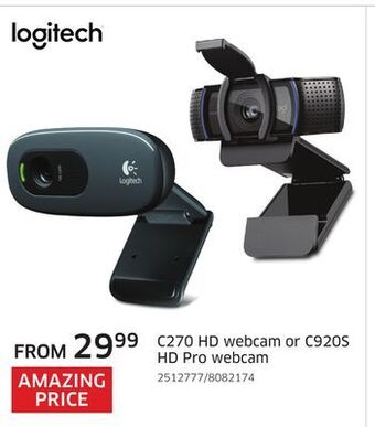 The Source Logitech c270 hd webcam or c920s hd pro webcam offer