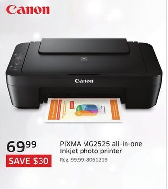 The Source Canon pixma mg2525 all-in-one inkjet photo printer offer