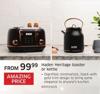 Haden heritage toaster or kettle