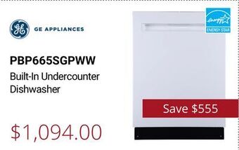 Canadian Appliance Source Ge built-in undercounter dishwasher offer