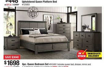 Bad Boy Superstore 6pc. queen bedroom set offer
