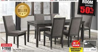 Bad Boy Superstore 7pc. dining set offer