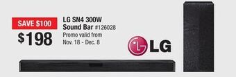 Bad Boy Superstore Lg sn4 300w sound bar offer