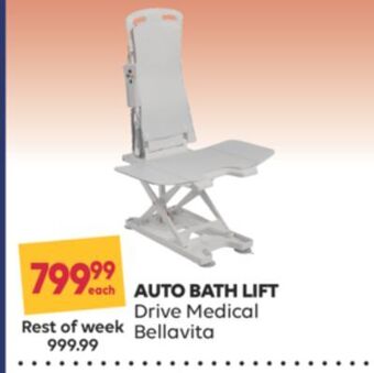 Wellwise by Shoppers Auto bath lift drive medical bellavita offer