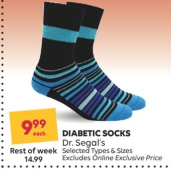 Wellwise by Shoppers Diabetic socks dr. segal's offer