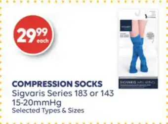 Wellwise by Shoppers Sigvaris series 183 or 143 compression socks offer