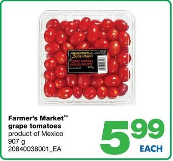 Wholesale Club Farmer's market™ grape tomatoes, 907 g offer