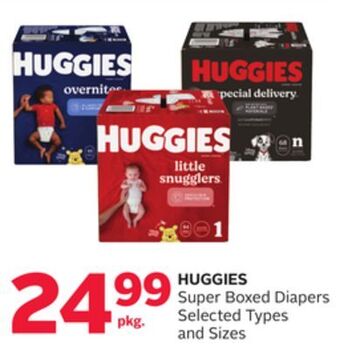 Rexall Huggies super boxed diapers offer