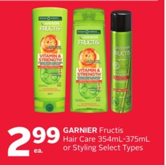 Rexall Garnier fructis hair care 354ml-375ml or styling offer