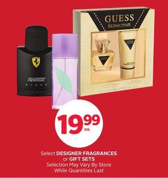 Rexall Select designer fragrances or gift sets offer