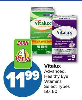 PharmaChoice Vitalux advanced, healthy eye vitamins offer