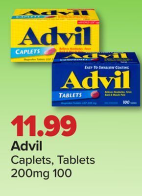 PharmaChoice Advil caplets, tablets offer