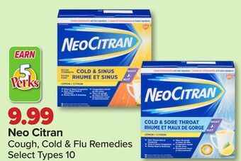 PharmaChoice Neo citran cough, cold & flu remedies offer