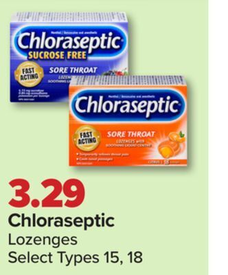 PharmaChoice Chloraseptic lozenges offer