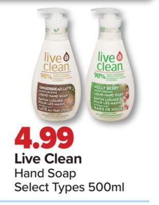 PharmaChoice Live clean hand soap offer