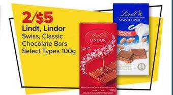 PharmaChoice Lindt, lindor swiss, classic chocolate bars offer