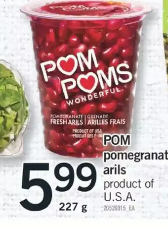 Fortinos Pom pomegranate arils offer