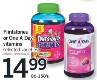 Fortinos Flintstones or one a day vitamins offer