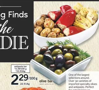 Fortinos Olive bar | antipasto bar offer