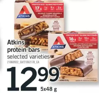 Fortinos Atkins protein bars offer