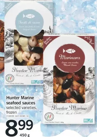 Fortinos Hunter marine seafood sauces offer