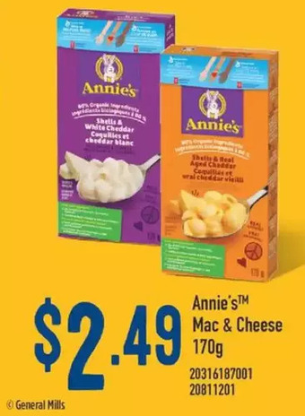 Fortinos Annie's mac & cheese offer