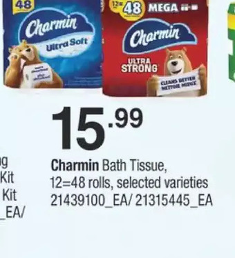 Fortinos Charmin bath tissue offer
