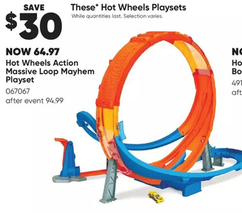 Toys R us Hot wheels massive loop mayhem track set offer