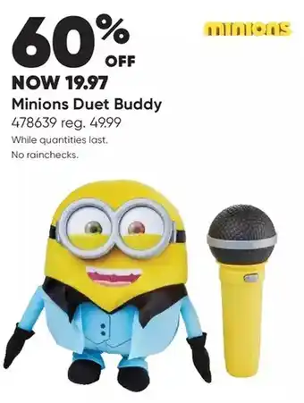 Toys R us Minions 2: the rise of gru duet buddy offer