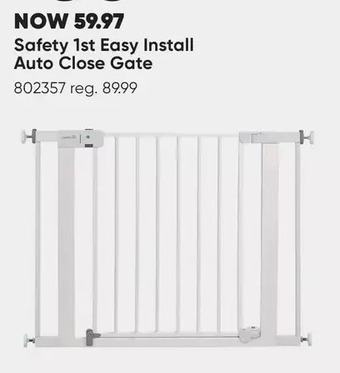 Babies 'R' Us Safety 1st easy install auto close gate offer