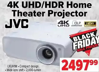 2001 Audio Video Jvc 4k uhd/hdr home theater projector offer