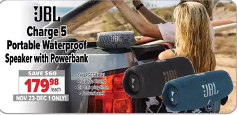 2001 Audio Video Jbl charge 5 portable waterproof speaker with powerbank offer