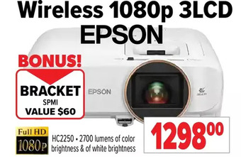 2001 Audio Video Epson wireless 1080p 3lcd offer