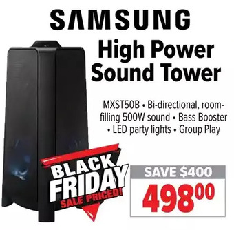 2001 Audio Video Samsung high power sound tower offer
