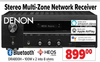 2001 Audio Video Denon stereo multi-zone network receiver offer