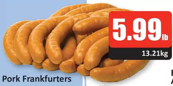 Starsky Pork frankfurters offer