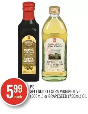 Shoppers Drug Mart Pc splendido extra virgin olive or grapeseed oil offer
