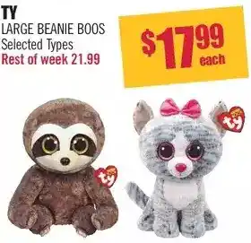 Shoppers Drug Mart Ty large beanie boos offer