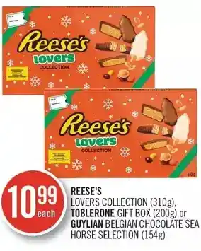 Shoppers Drug Mart Reese's lovers collection, toblerone gift box or guylian sea horse selection belgian chocolate offer