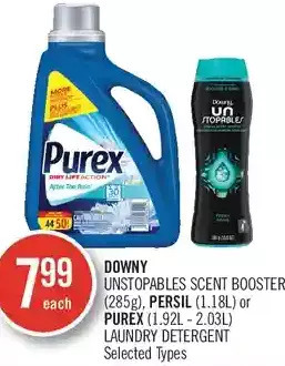 Shoppers Drug Mart Downy unstopables scent booster, persil or purex laundry detergent offer
