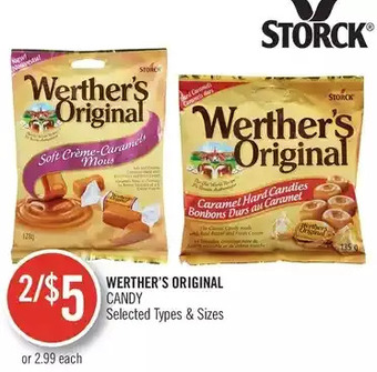 Shoppers Drug Mart Werther's original candy offer
