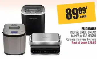 Shoppers Drug Mart Frigidaire digital grill, bread maker or ice maker offer