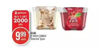 Shoppers Drug Mart Glade 3-wick candle offer
