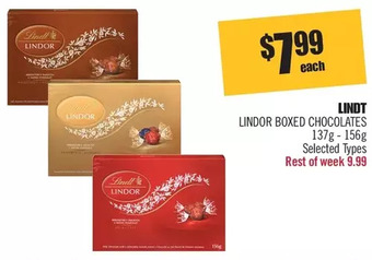 Shoppers Drug Mart Lindt lindor boxed chocolates offer