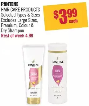 Shoppers Drug Mart Pantene hair care products offer