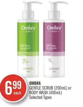 Shoppers Drug Mart Ombra gentle scrub or body wash offer