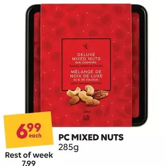 Shoppers Drug Mart Pc mixed nuts offer
