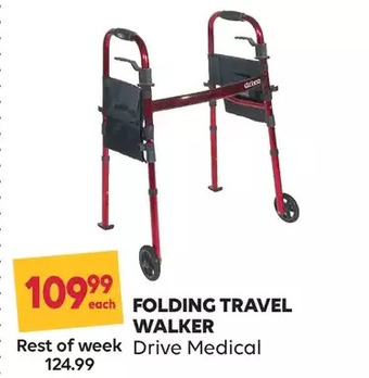 Shoppers Drug Mart Folding travel walker offer