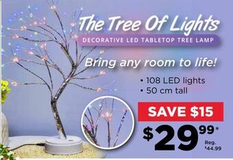 Showcase The tree of lights decorative led tabletop tree lamp offer
