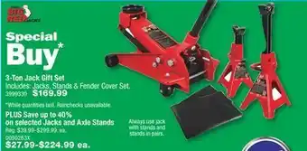 PartSource 3-ton jack gift set offer